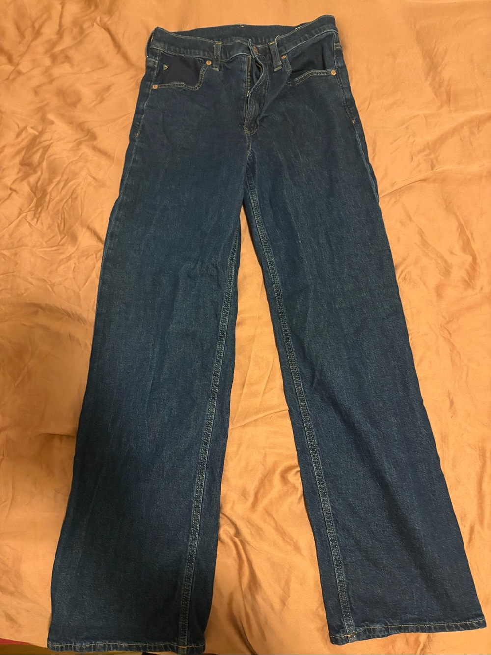 GAP Women's Dark Blue Wide-Leg Jeans